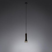 Stab Light B Single Suspension Lamp by Arik Levy for Artemide Lighting Artemide Brown Clear 