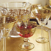 Vetro Water/Wine Gold Glass, 7.5 oz by Arte Italica Glassware Arte Italica 