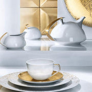 TAC 02 Skin Gold Sugar Bowl by Walter Gropius for Rosenthal Cream & Sugar Rosenthal 