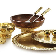 Helios Brass Bowls with Footrim by Mary Jurek Design Dinnerware Mary Jurek Design 
