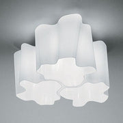 Logico Ceiling Lamp by Michele de Lucchi for Artemide Lighting Artemide Triple Nested Micro Grey / White