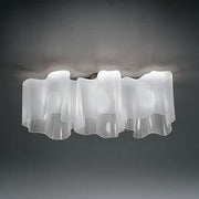 Logico Ceiling Lamp by Michele de Lucchi for Artemide Lighting Artemide Triple Linear Micro Grey / White
