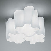 Logico Ceiling Lamp by Michele de Lucchi for Artemide Lighting Artemide Triple Nested Mini Grey / White
