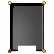 Elegant Solid Steel Letter Tray with Shiny 23k Gold or Chrome Finishes by El Casco Desk Organizers El Casco 