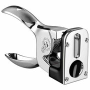 Luxury Cigar Cutter in Shiny Chrome or 23k Gold Plated Finish by El Casco Cigar Cutters & Punches El Casco Black & Chrome Plated 