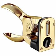 Luxury Cigar Cutter in Shiny Chrome or 23k Gold Plated Finish by El Casco Cigar Cutters & Punches El Casco Black & 23k Gold Plated 
