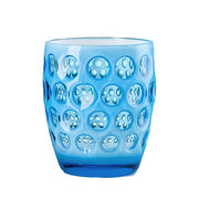 Lente Synthetic Crystal Acrylic Glasses by Mario Luca Giusti Glassware Marioluca Giusti Tumbler Turquoise/White 