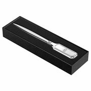 Luxurious Solid Brass Letter Opener in Shiny Chrome Plated Finish by El Casco Letter Openers El Casco 