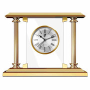 Luxurious Table Clock by El Casco Clocks El Casco 23k Gold Plated 