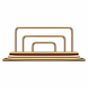 Classic Solid Brass Letter Rack in Shiny 23k Gold Plated Finish by El Casco Letter Holder El Casco 