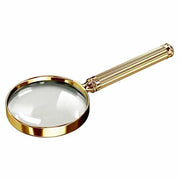 Classic Solid Brass Magnifying Glass in Shiny 23k Gold Plated Finish by El Casco Magnifiers El Casco 