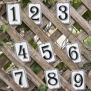 Vintage Style Enamel House Numbers by Orban & Sons Service Orban & Sons 