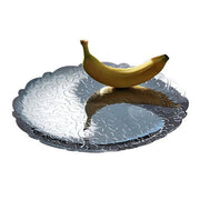 Dressed Round Stainless Steel Tray, 13.75" by Marcel Wanders for Alessi Tray Alessi Stainless Steel 