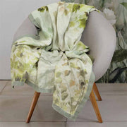 Maple Tree Celadon Linen Throw 51" x 71" by Designers Guild Throws Designers Guild 