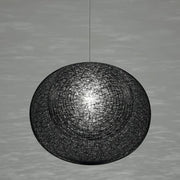 Mayuhana 2 Oval Pendant, 18.5" by Toyo Ito for Yamagiwa Lighting Yamagiwa Black 