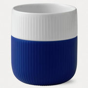 Fluted Contrast Thermal Mug, 11 oz. by Royal Copenhagen RETURN Dinnerware Royal Copenhagen Mega Blue 