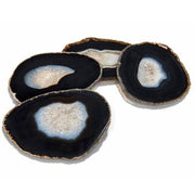 Pedra Agate Coasters Set of 4 by ANNA New York Coasters Anna Midnight 