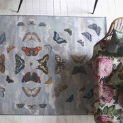 Mirrored Butterflies - Sky Rug 79" x 118" by John Derian Rugs John Derian 