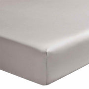Teophile Solid Color Organic Sateen Fitted Sheet by Alexandre Turpault Bedding Alexandre Turpault Twin Moon Beige 