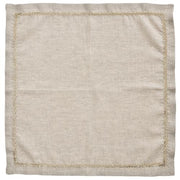 Jardin Beige Linen Napkin, Set of 4 by Kim Seybert Napkins Kim Seybert 