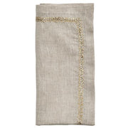 Jardin Beige Linen Napkin, Set of 4 by Kim Seybert Napkins Kim Seybert 