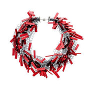 COLL65 Neo Neoprene Rubber Necklace by Neo Design Italy Jewelry Neo Design Red 