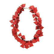 COLL69 Neo Neoprene Rubber Necklace by Neo Design Italy Jewelry Neo Design Red 