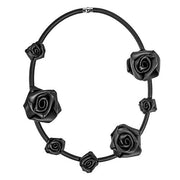 COLLROSA2 Neo Neoprene Rubber Rose Necklace by Neo Design Italy Jewelry Neo Design 