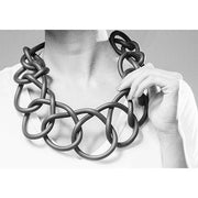 COLL36 Neo Neoprene Rubber Chain Necklace by Neo Design Italy Jewelry Neo Design 