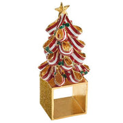 Holiday Tree Napkin Ring Set of 4 by Kim Seybert Napkin Rings Kim Seybert 