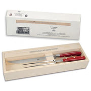 No. 2435 Carving Set with Red Lucite Handles by Berti Knive Set Berti 