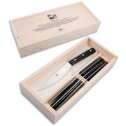 No. 630 Valdichiana Steak Knives with Black Lucite Handles, Set of 4 by Berti Steak Knife Berti 
