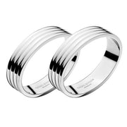 Bernadotte Stainless Steel Napkin Ring, Set of 2 by Sigvard Bernadotte for Georg Jensen Napkin Rings Georg Jensen 