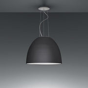 Nur Suspension Lamp by Ernesto Gismondi for Artemide Lighting Artemide Anthracite Grey Classic Traditional Socket