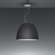 Nur Suspension Lamp by Ernesto Gismondi for Artemide Lighting Artemide Anthracite Grey 1618 LED