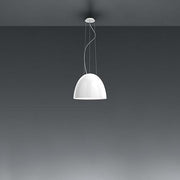 Nur Suspension Lamp by Ernesto Gismondi for Artemide Lighting Artemide Gloss White Mini Traditional Socket