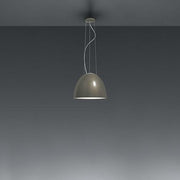Nur Suspension Lamp by Ernesto Gismondi for Artemide Lighting Artemide Gloss Grey Mini Traditional Socket