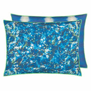 Outdoor Odisha 24" x 18" Rectangular Throw Pillow by Designers Guild Throw Pillows Designers Guild Cobalt 