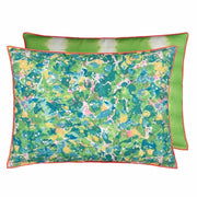 Outdoor Odisha 24" x 18" Rectangular Throw Pillow by Designers Guild Throw Pillows Designers Guild Peridot 