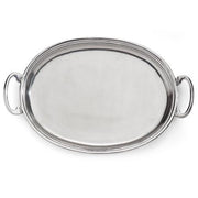 Peltro Medium 17.25" Oval Tray with Handles by Arte Italica Platter Arte Italica 