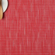 Chilewich: Bamboo Woven Vinyl Placemats, Set of 4 Placemat Chilewich Rectangle 14" x 19" Poppy 