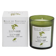 Belle De Provence Olive & Mint Leaves Scented Candle by Lothantique Candle Belle de Provence 