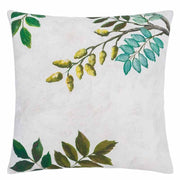 Papillion Chinois 20" x 20" Square Cotton/Linen Throw Pillow by Designers Guild Throw Pillows Designers Guild 