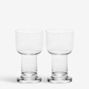 Picnic Small Glass, Set of 2, by Bertil Vallien for Kosta Boda Glassware Kosta Boda 