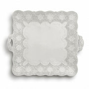 Merletto Square Platter, 13.75" with Handles by Arte Italica Dinnerware Arte Italica Antique 