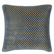 Portland Delft 17" x 17" Square Velvet Throw Pillow by Designers Guild Throw Pillows Designers Guild 