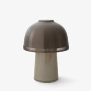 Raku Portable LED Indoor/Outdoor Table Lamp by &tradition &Tradition Beige Grey & Bronze 