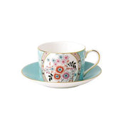 Wonderlust Tea Cup & Saucer, 5 oz, Camellia by Wedgwood Dinnerware Wedgwood 