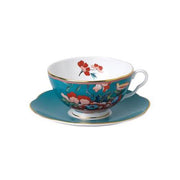 Paeonia Blush Tea Cup & Saucer Set, Green by Wedgwood Dinnerware Wedgwood 
