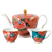 Paeonia Blush 3-Piece Tea Set, Teapot, Sugar & Creamer by Wedgwood - Shipping December 2021 Dinnerware Wedgwood 